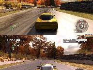 Screenshot Comparison of Forza 3 vs. Forza 2 featuring Corvette Z06 and Golf V GTi