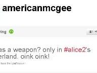 Possible Pig Weapon in Alice Sequel?