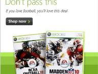 MS Store Promo: Free NCAA Football 10 with Madden NFL 10 Purchase