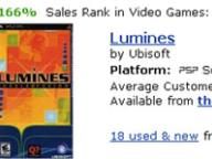 Lumines PSP up 13,166% on Amazon sales rank from 796 to 6th!