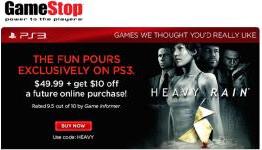 Deal Of The Week: Buy Heavy Rain For $49.99 Get $10 Off Next Online Purchase At GameStop