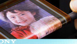 Closer to paper thin portable gaming. Sony’s new OLED screen rolls around a pencil.