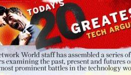 Today’s 20 Greatest Tech Arguments.