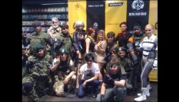 Hideo Kojima signs autographs for Metal Gear Solid: Peacewalker cosplayers