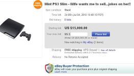 Mint PS3 Slim – Wife wants me to sell…jokes on her