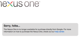 Nexus One sold out for good