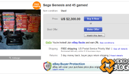 Get A Sega Genesis With Games For $2,300
