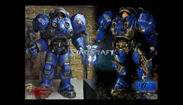 Lifesize Terran Marines at StarCraft n2 Launch Party