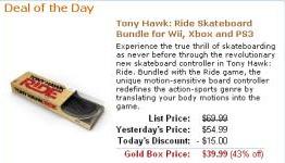 Amazon kicks off all Wii Gold Box sale today plus Tony Hawk: Ride deep discount