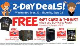 Toys R Us offering Gift Cards, T-Shirt with Halo: Reach and other discounts