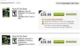 GameStop drops Rock of the Dead Wii listing