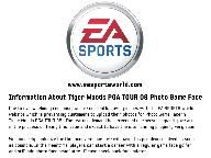 TIger Woods 2008 Game Face Servers Down