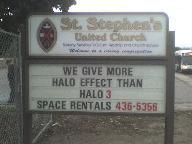 Church Advertises with Halo 3