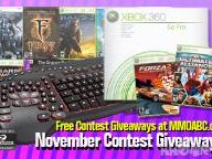 Contest Giveaways: FREE Xbox 360,  video games, keyboards and more!