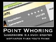 Xbox gamers play for points and bragging rights