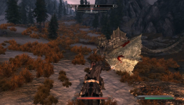 Skyrim 1.6: Killing a Dragon on Horseback is Much Harder Than it Looks