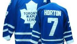 CCM Toronto Maple Leafs #7 Tim Horton Stitched Blue Throwback Jerseys