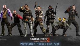 No Playstation Heroes Skin Pack For Uncharted 3