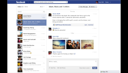 Facebook Redesigns Messages With Side-By-Side Layout