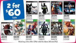 Buy 2 for $60 sale includes Darksiders II plus 3DS XL deal at TRU this week