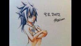 Fairy Tail author sketches reveal the female form of Natsu and Gray