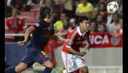 Puyol suffers suspected dislocated elbow