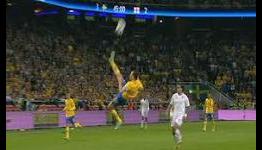 Swedish striker’s stunning propeller kick leaves even defeated England’s fans applauding