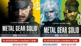 MGS Peace Walker and MGS HD Editions will be released on the PlayStation®3 the Best! collection