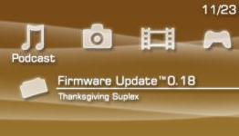 Firmware Update 0.18: Thanksgiving Suplex