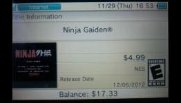 Ninja Gaiden infiltrates the 3DS eShop next week