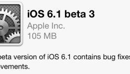 Apple Seeds iOS 6.1 Beta 3 to Developers