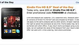Kindle Fire HD 8.9-inch price $249 in Amazon one-day sale