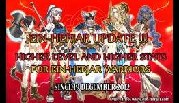 Appirits about to update Higher Levels and Higher Stats in Einherjar