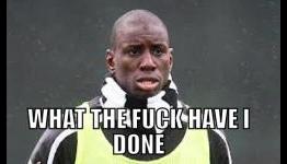 Demba Ba reacts to Chelsea’s defeat to QPR