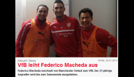 Man Utd striker Macheda joins Stuttgart for rest of season