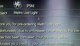 PSN Pre-Orders of Metro: Last Light Being Refunded, You Get to Keep Homefront