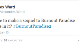 Alex Ward Tweets Burnout Paradise 2
