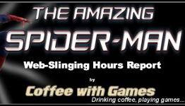 The Amazing Spider-Man data report. How many hours have U.S. Wii owners reported web-slinging?