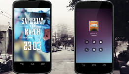 Sleek Custom Android Homescreen: “Still Into You”