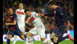 Highlights: Barcelona 1-1 Paris Saint Germain (Agg:3-3) ( UEFA Champions League 10/04/2013 )