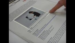 Touchscreen interface for seamless data transfer between the real and virtual worlds