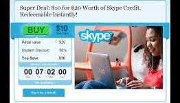 Get $20 worth of Skype Credits for Half the Price [Limited Time Offer]
