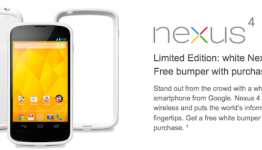 White Nexus 4 now available in US Google Play Store and T-Mobile