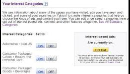 Yahoo Mail: how to opt out of interest-based ads