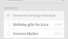 Evernote Reminders Arrive on Android