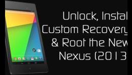 How to Unlock, Install Custom Recovery and Root New Nexus 7 Device with Android 4.3