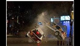 130 Cars were Wrecked for Getaway