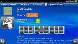 PS Vita Mobile Review #4: Multi Counter App