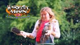 Cow poops in girls face in new Harvest Moon ad