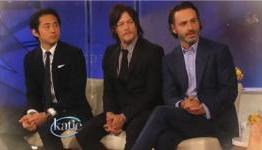 The Walking Dead Cast Visits Katie Couric, Drops Romance Spoiler